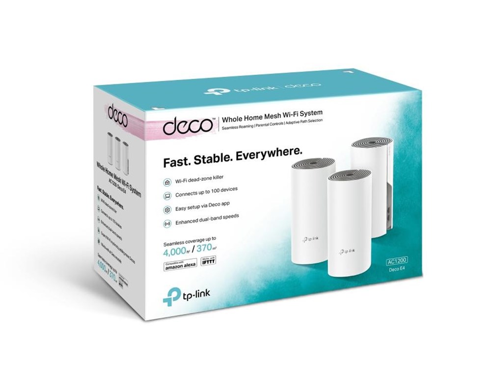 TP-LINK Deco E4 Multiroom Wifi systeem - 3 Stuks