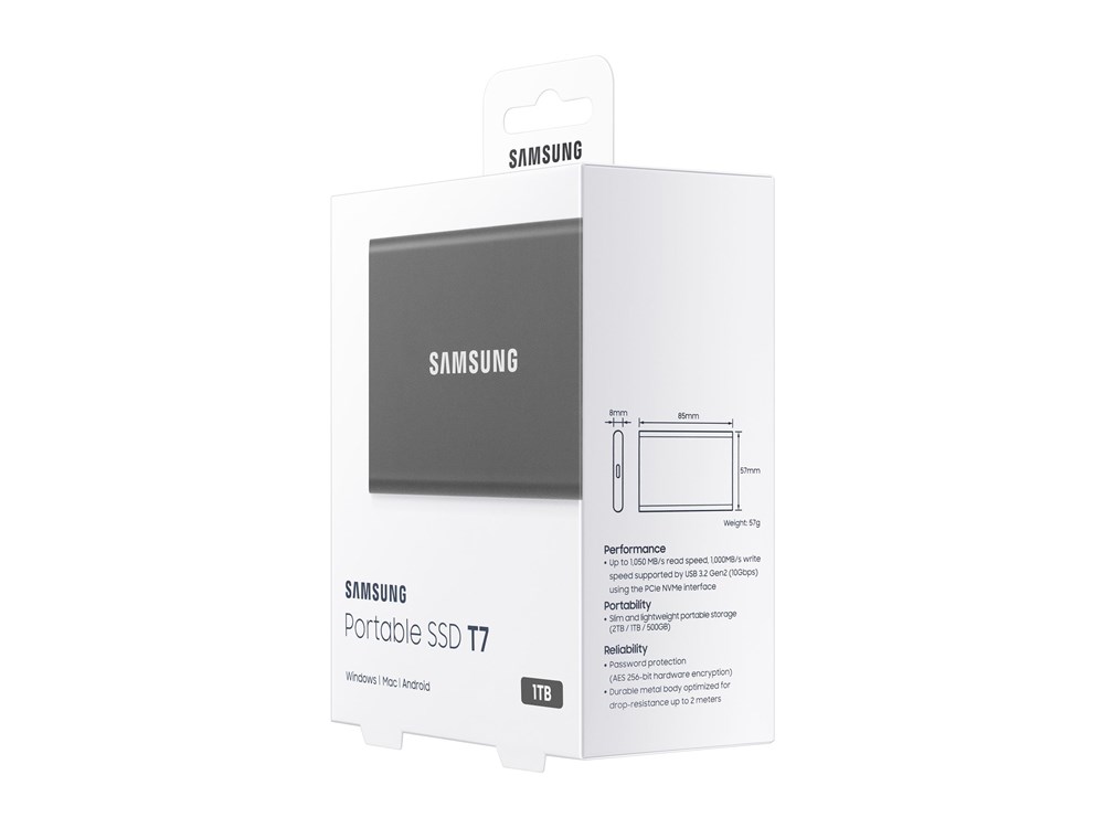 Samsung Portable SSD T7 - 1 TB