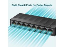 TP-Link LS1008G - Gigabit Ethernet Switch - 8 poorts