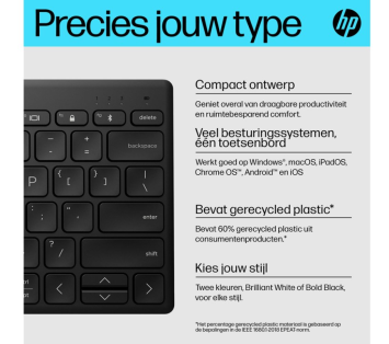 HP 350 Compact Multi-Device Bluetooth Keyboard