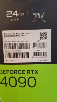 PNY GeForce RTX 4090 XLR8 Gaming VERTO NVIDIA 24 GB GDDR6X